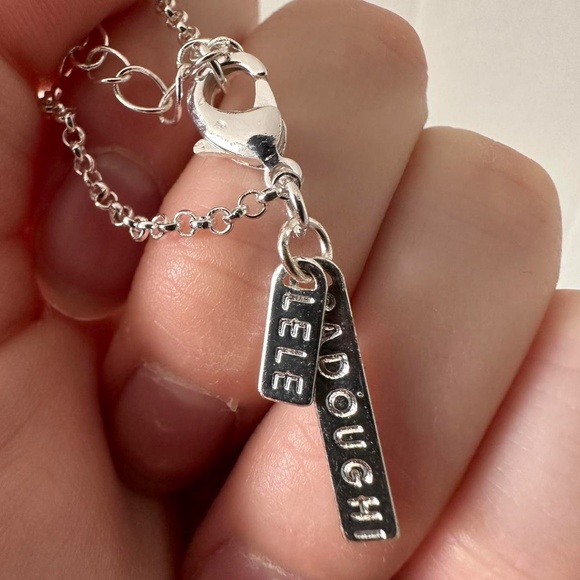 Silver Circle Necklace - Picture 7 of 8